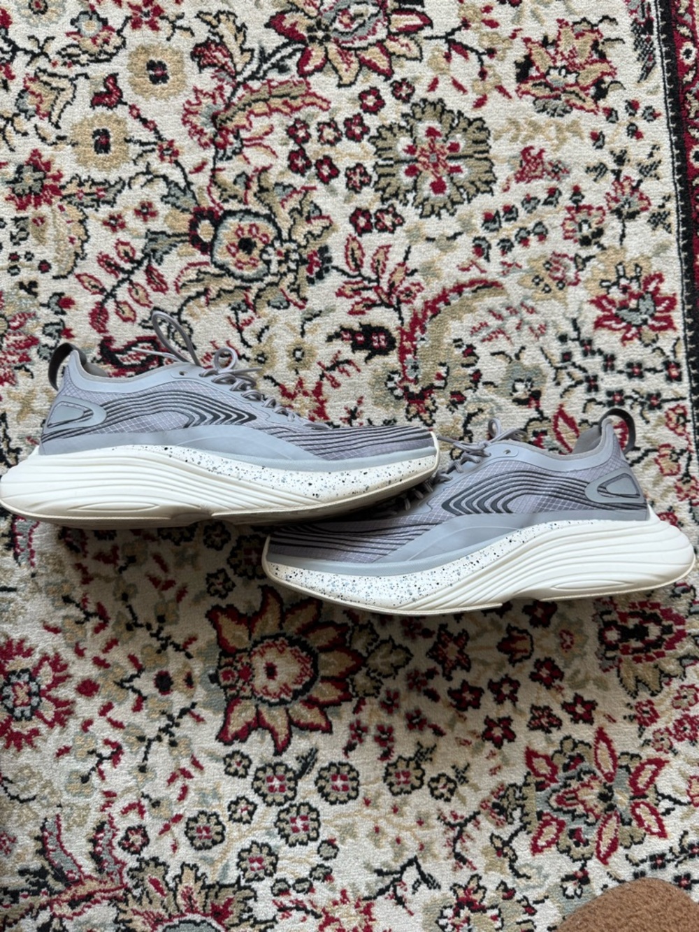 APL Women's Gray Athletic Sneakers with Speckled White Midsole